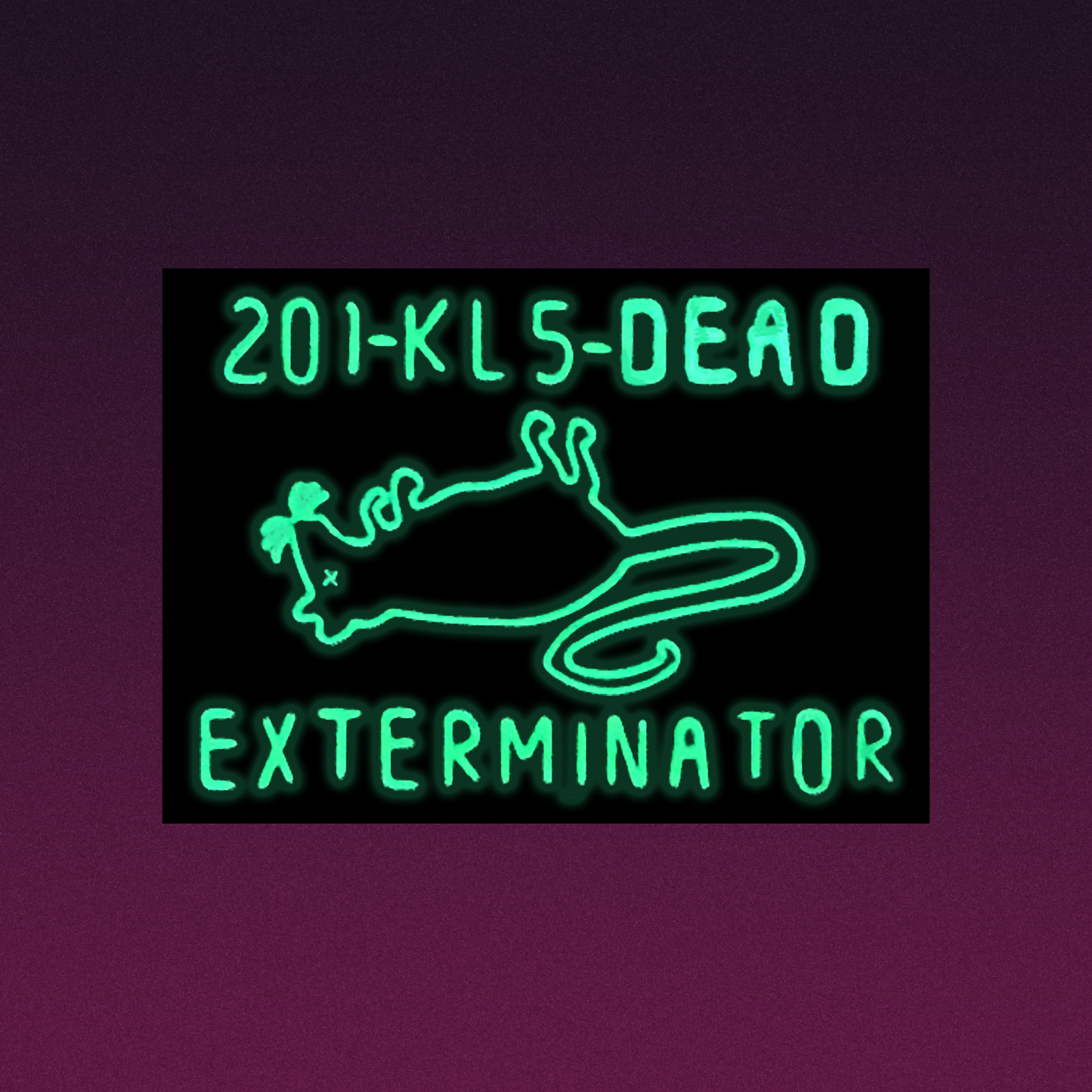 201-KL5-DEAD Exterminator Sticker