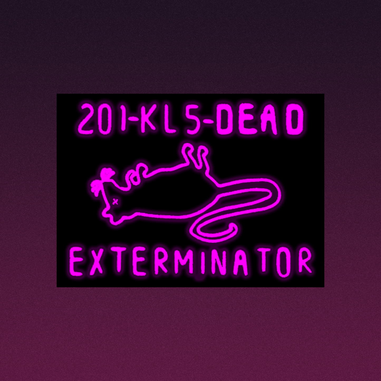 201-KL5-DEAD Exterminator Sticker