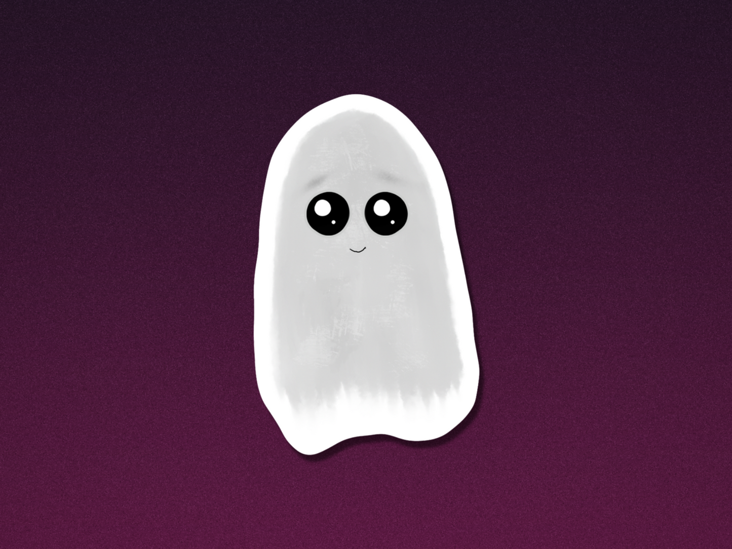 Melting Ghost Vinyl Sticker