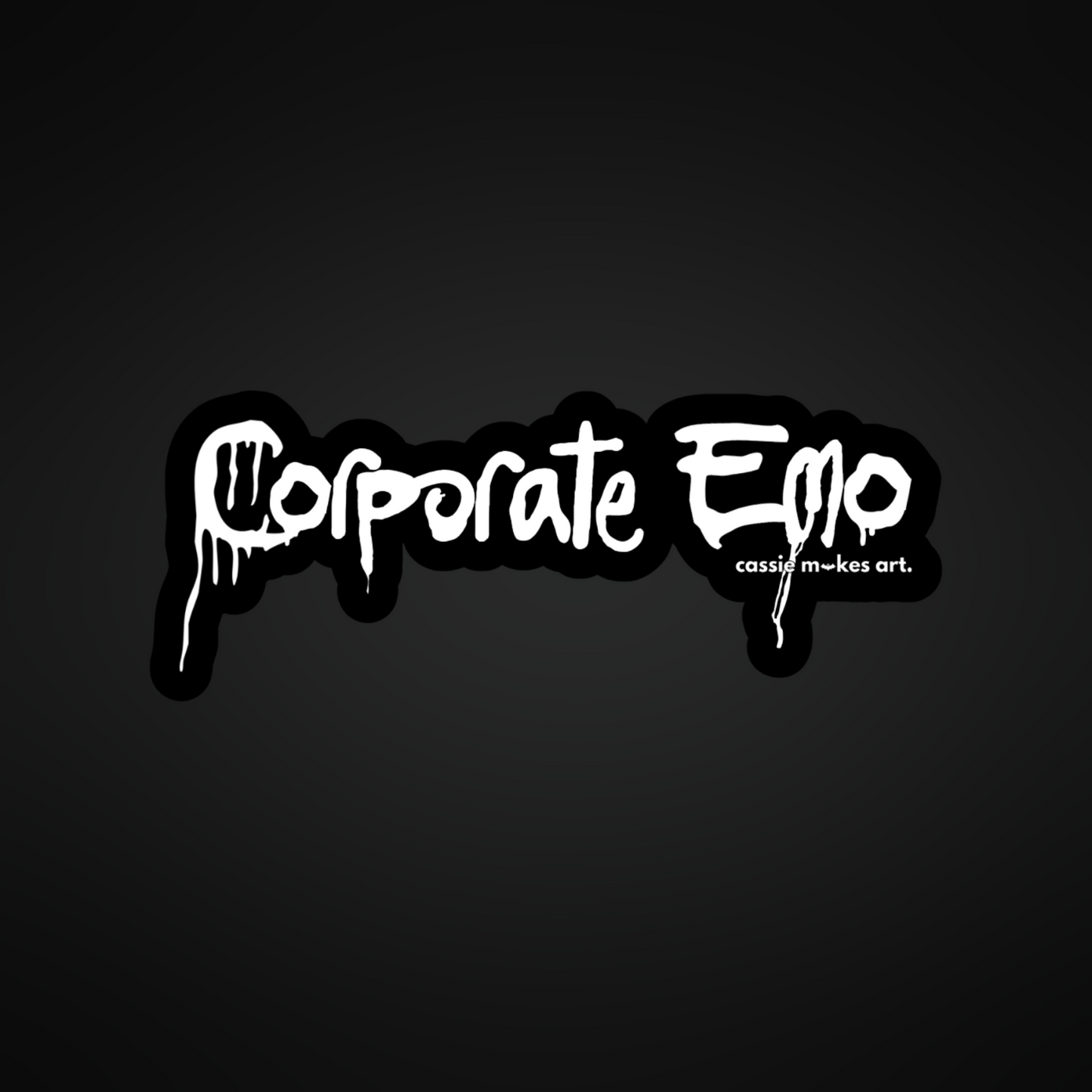 Corporate Emo Vinyl Sticker
