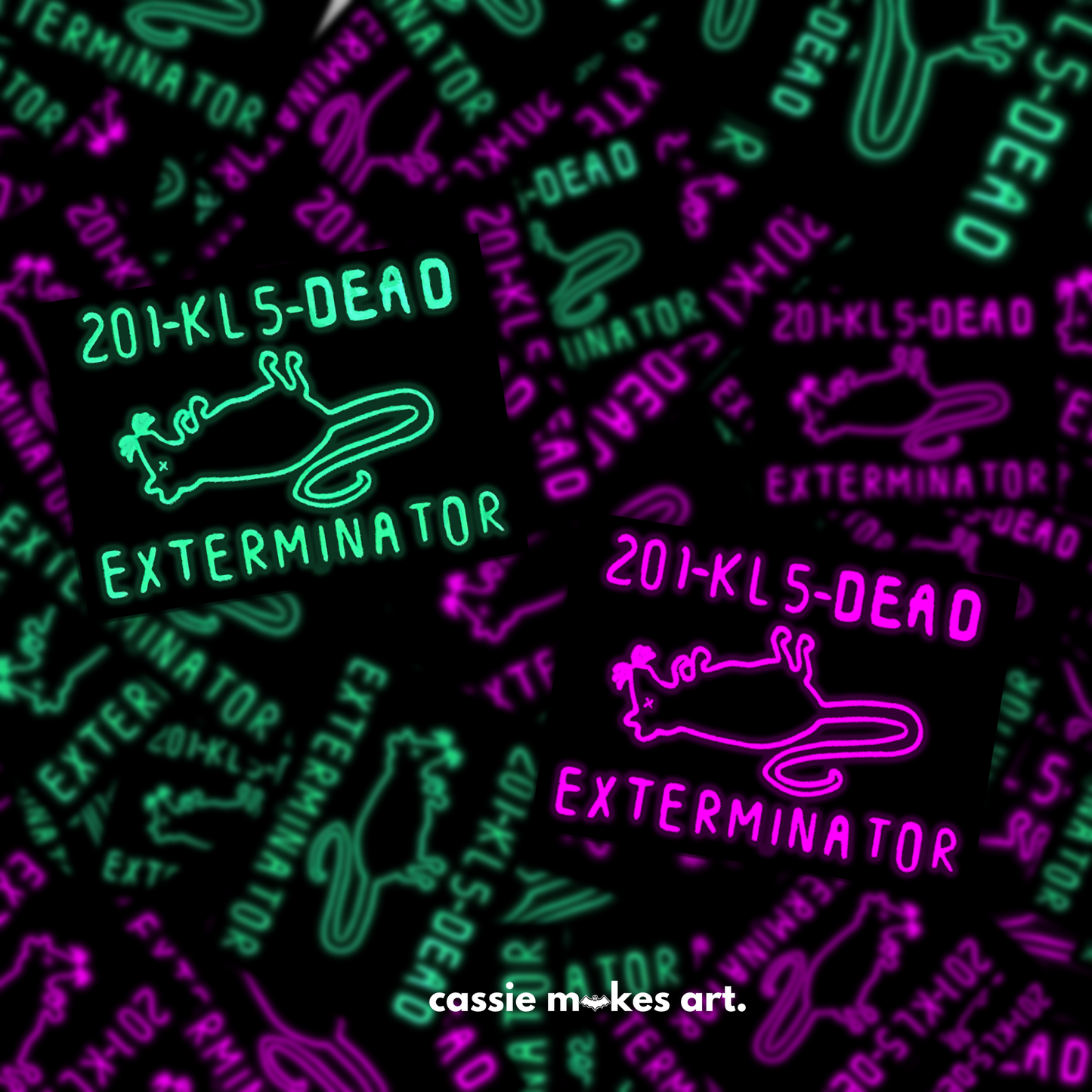 201-KL5-DEAD Exterminator Sticker