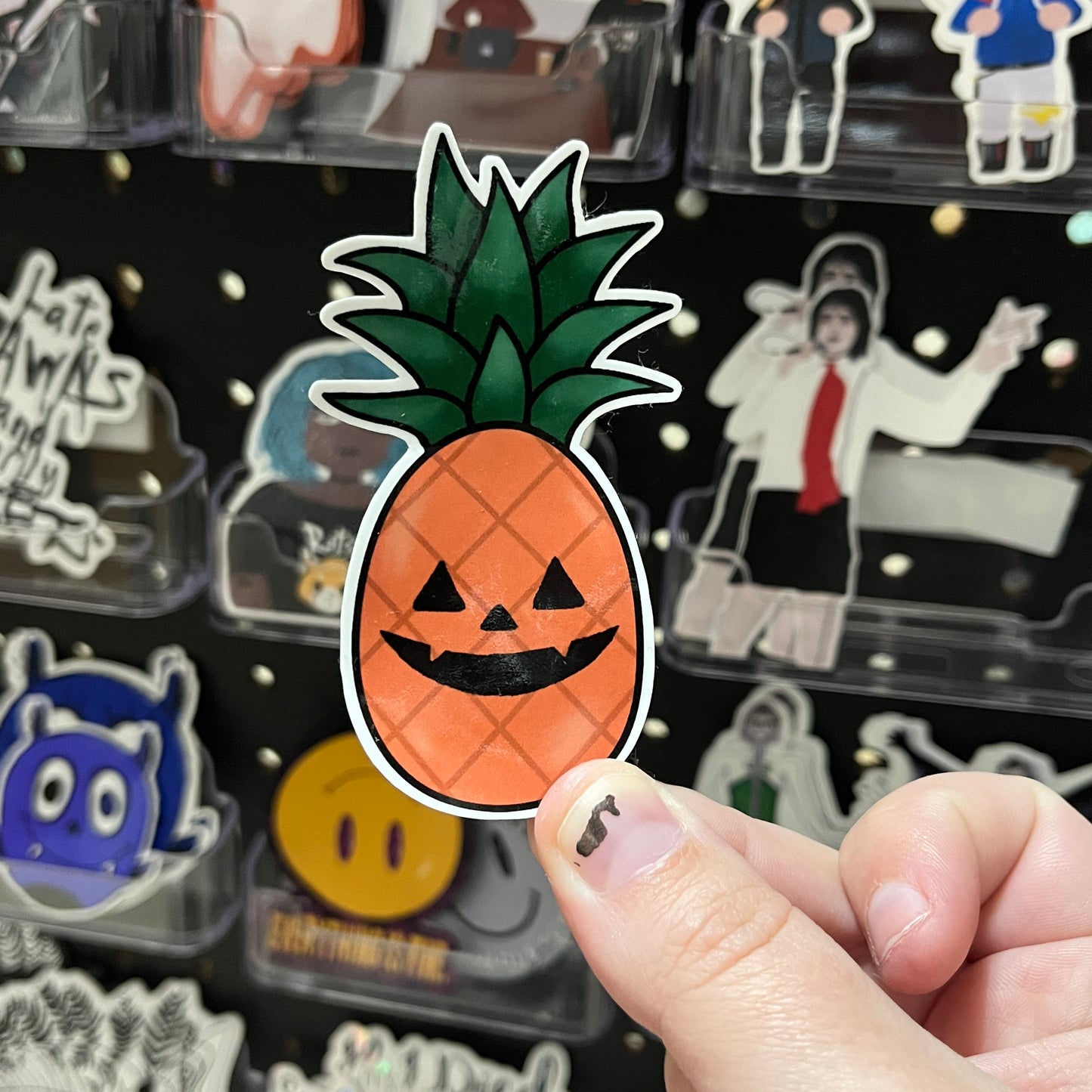 Spooky Pineapple Vinyl Sticker