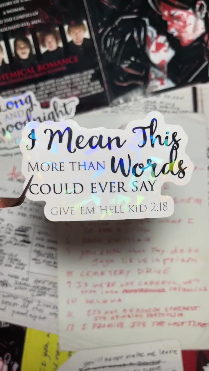 Revenge "Bible Verse" Stickers