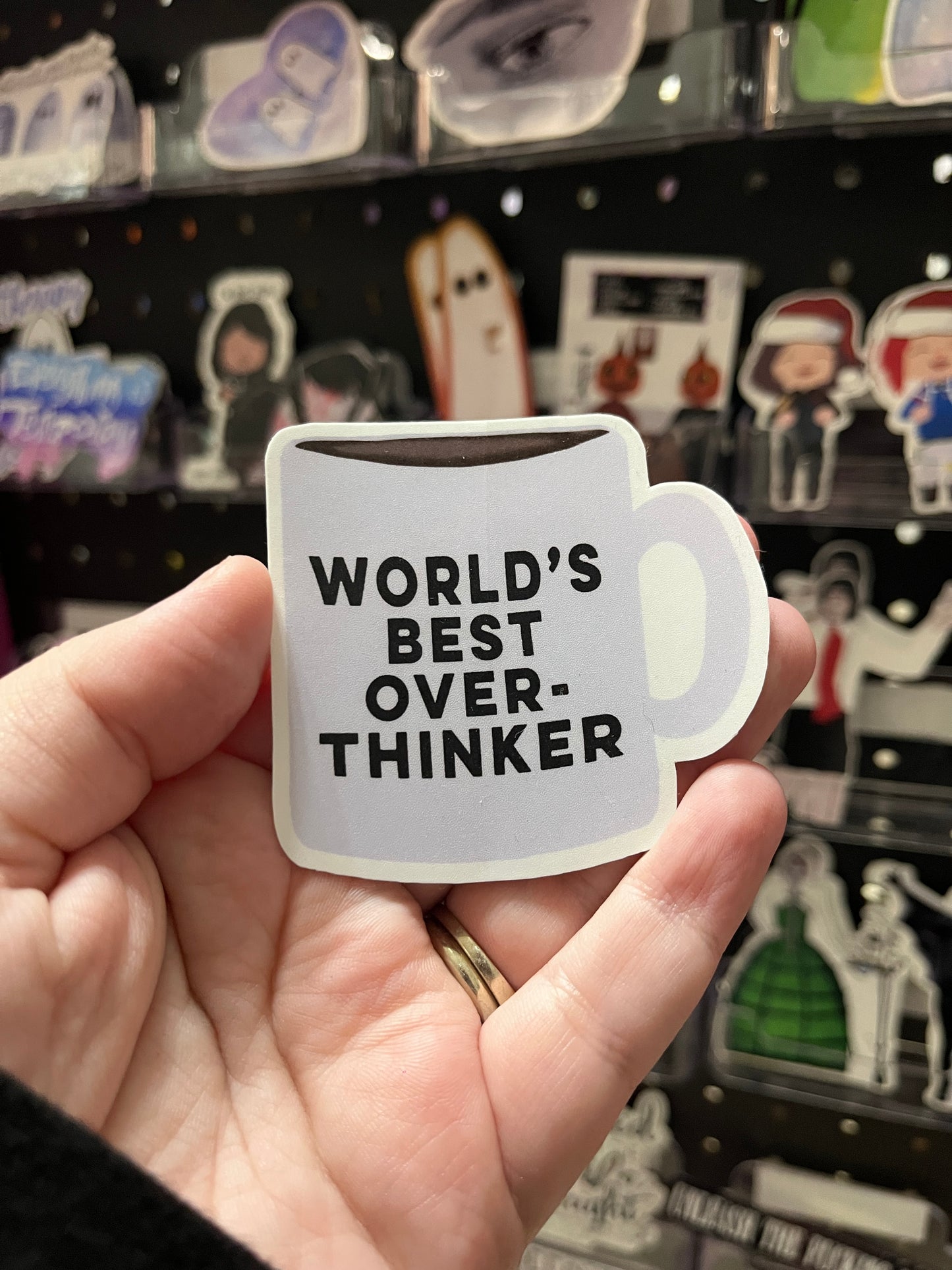 World's Best Overthinker Mug Vinyl Sticker