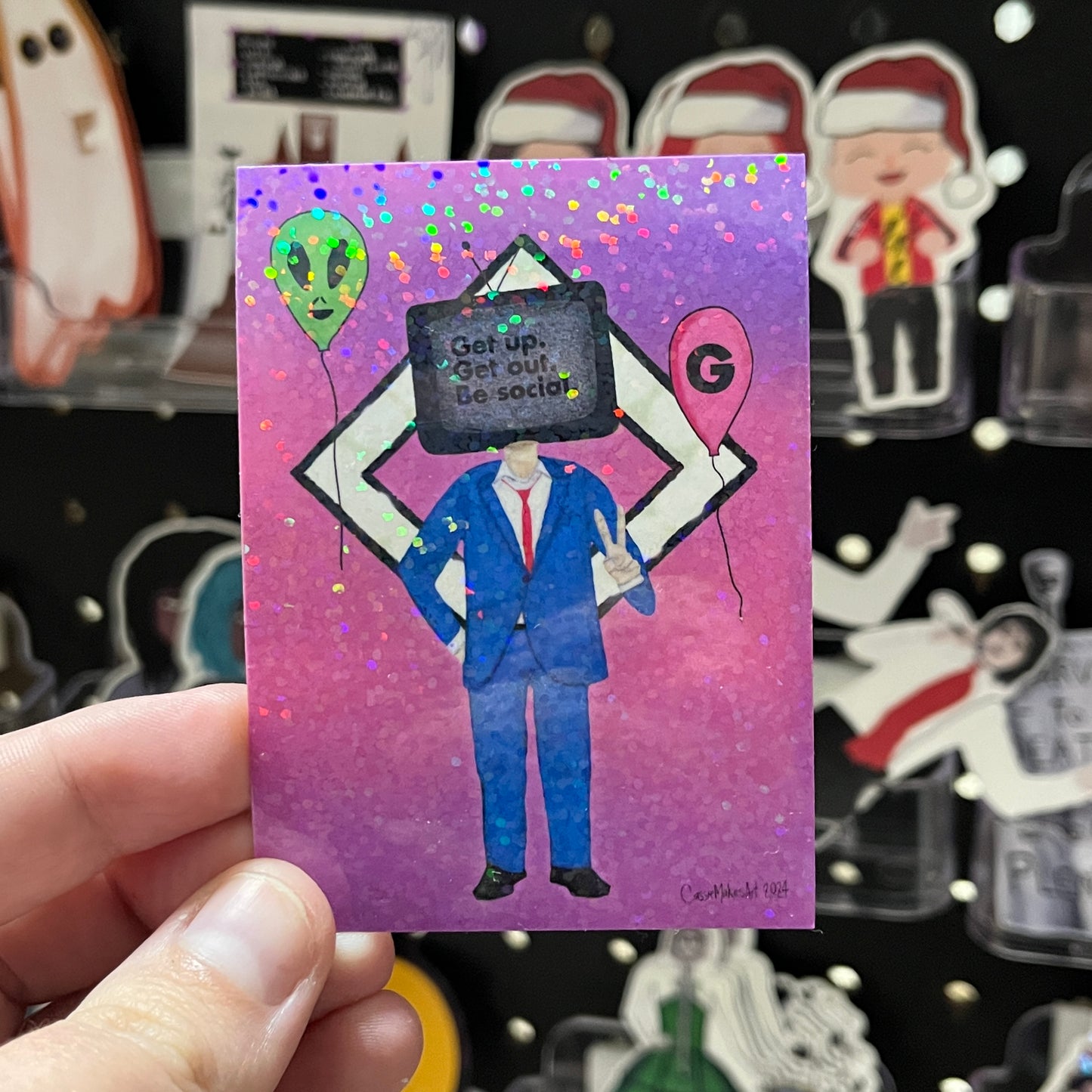 TV Man Vinyl Sticker