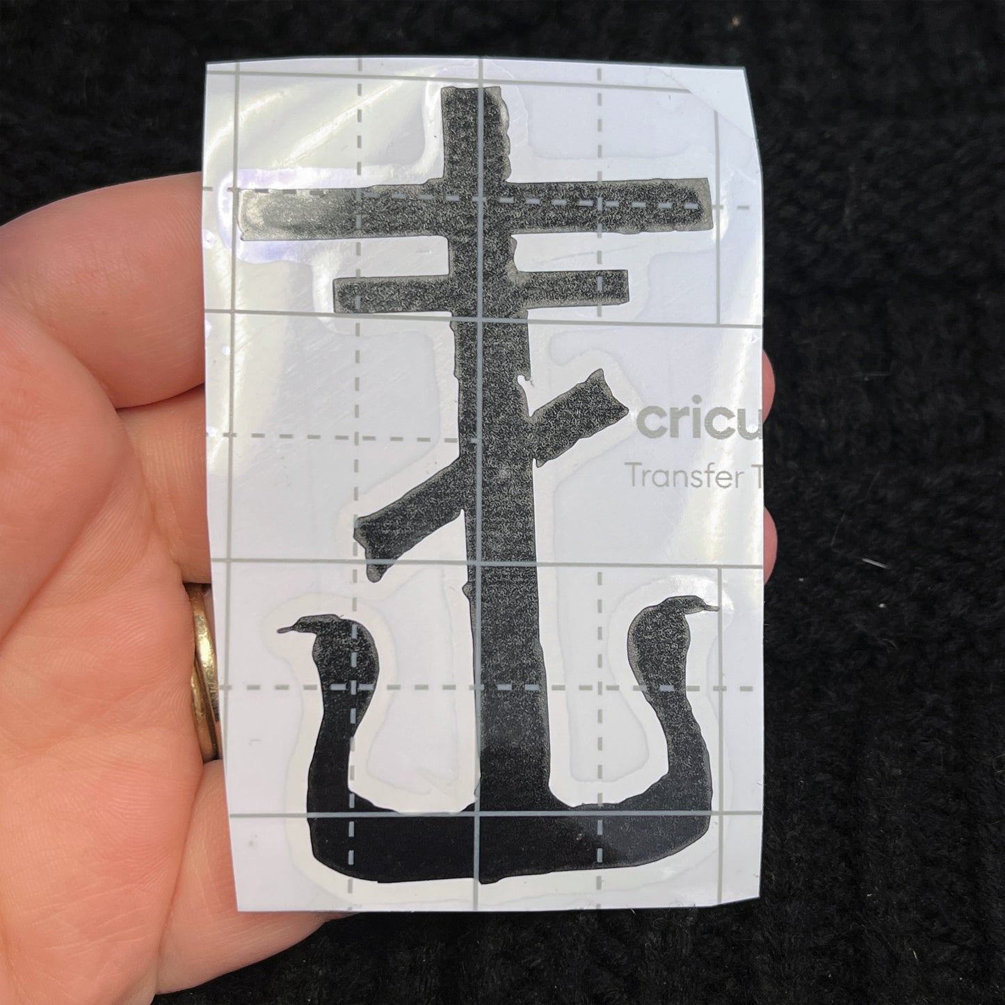 Anchor + Cross Permanent Vinyl Decal