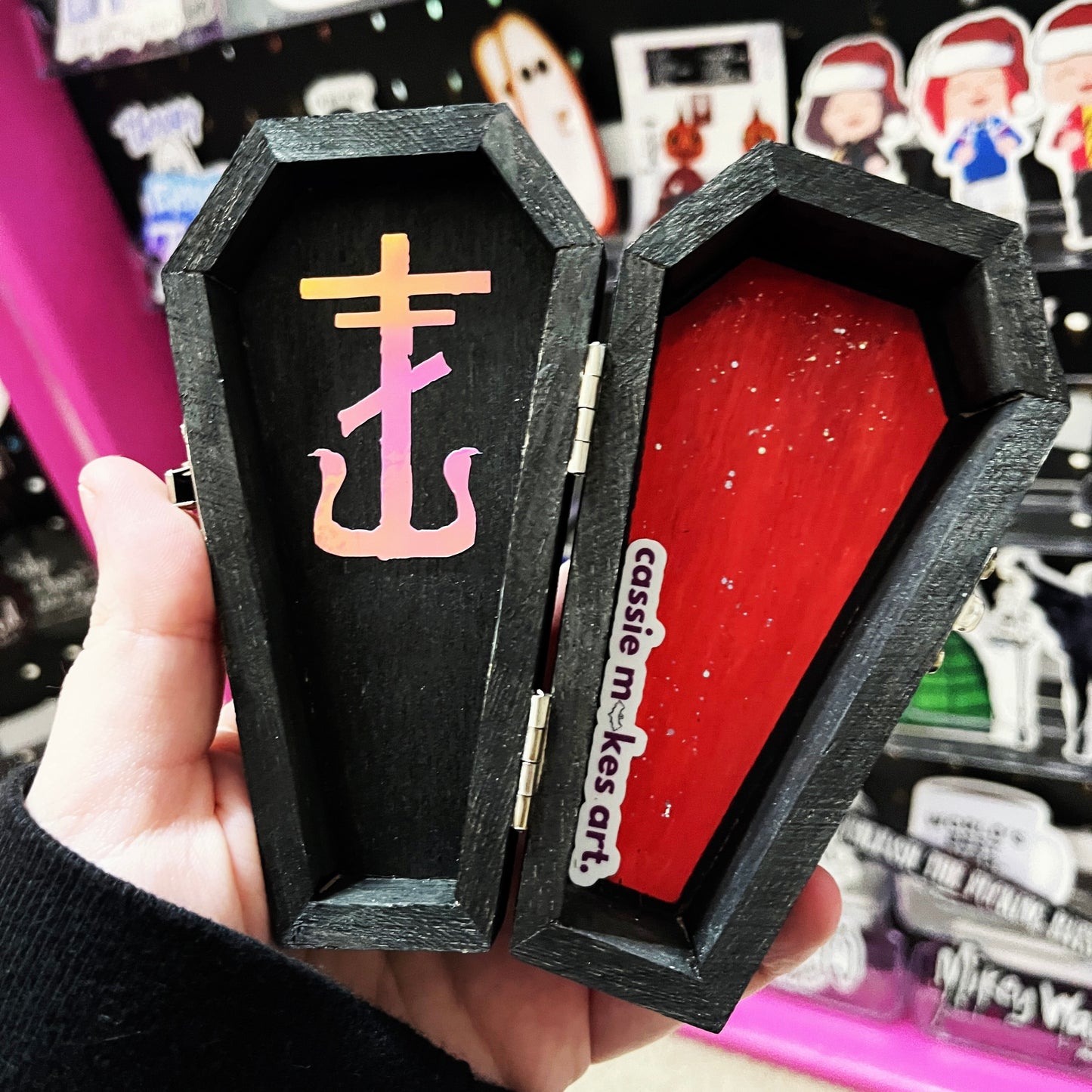 Unkillable Painted Wooden Coffin