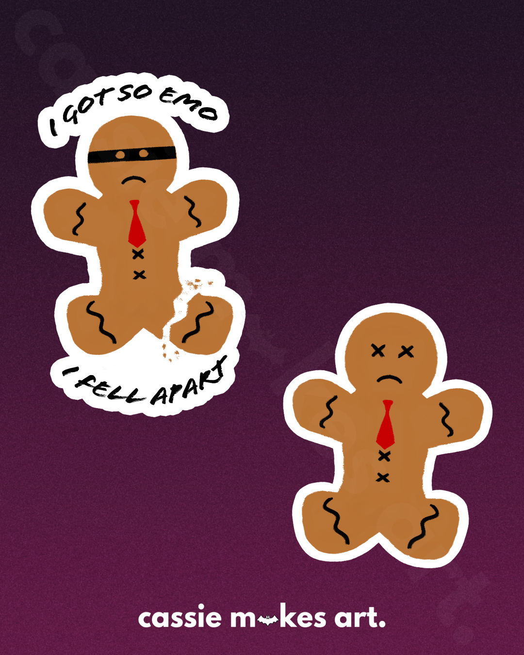 Emobread Man Vinyl Stickers