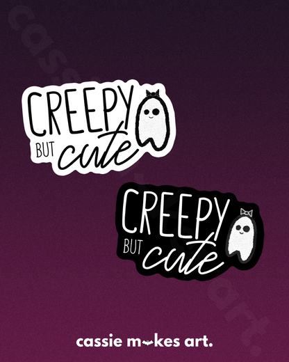 Creepy But Cute Vinyl Sticker