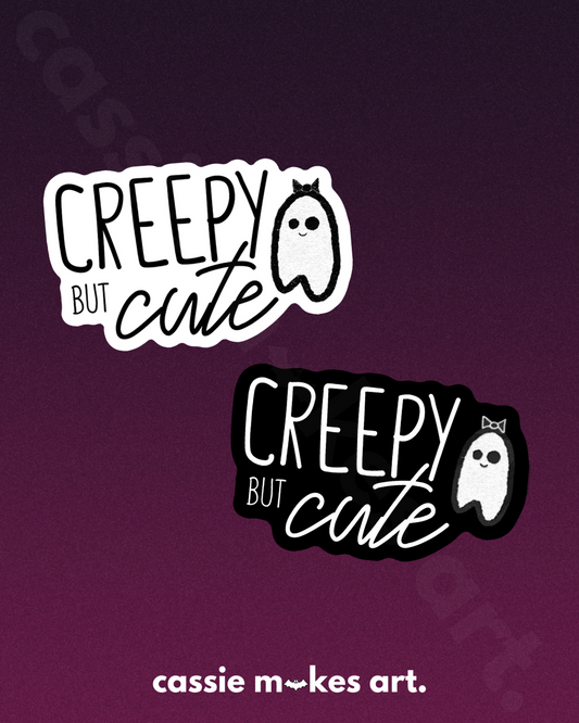 Creepy But Cute Vinyl Sticker