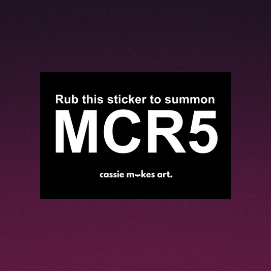 A Summoning MCR5 Vinyl Stickers