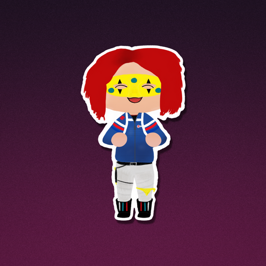 Cartoon Party Poison Sticker