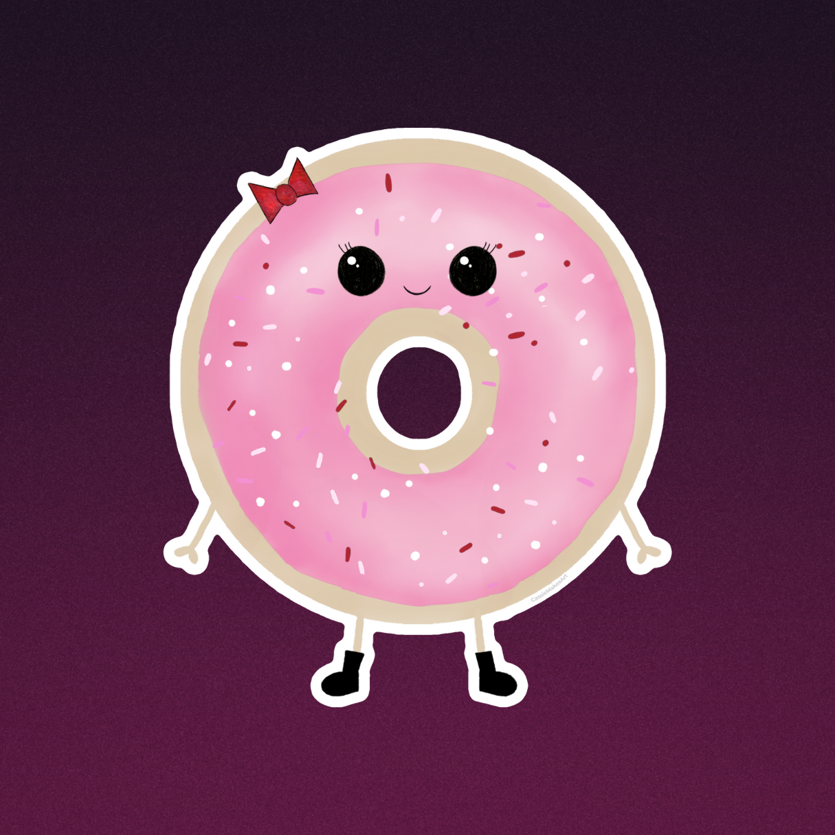 Cute Donuts Vinyl Stickers