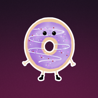 Cute Donuts Vinyl Stickers