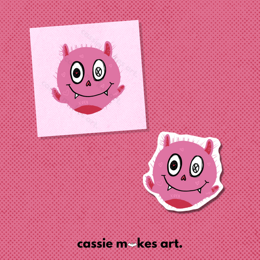 Love Monster Print + Sticker Bundle