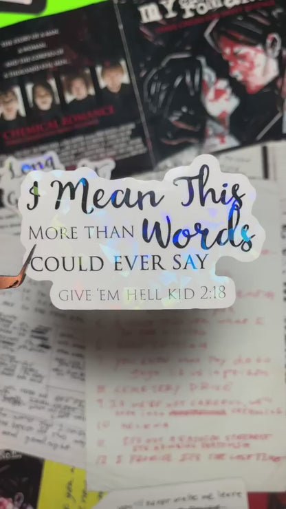 Revenge "Bible Verse" Stickers