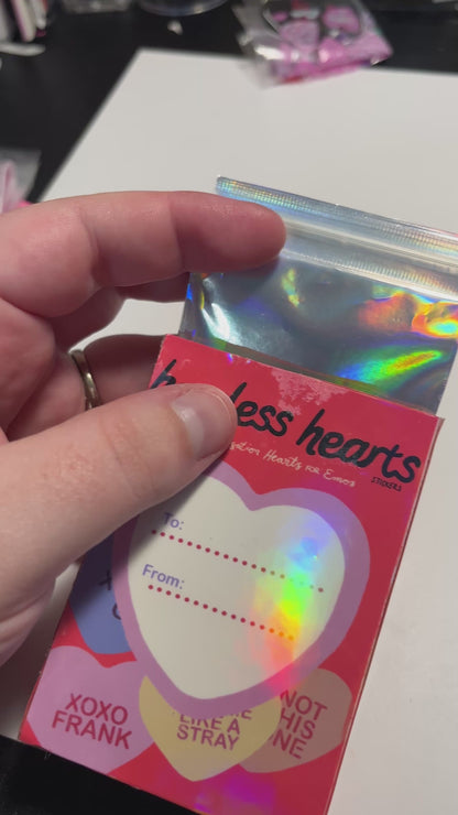 Limited Edition Hopeless Hearts Conversation Hearts Sticker Bundle with Collectible Box