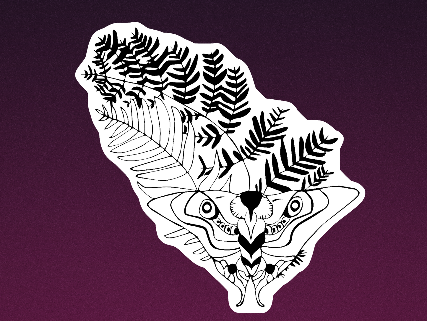 It Can't Be For Nothing Moth Vinyl Sticker