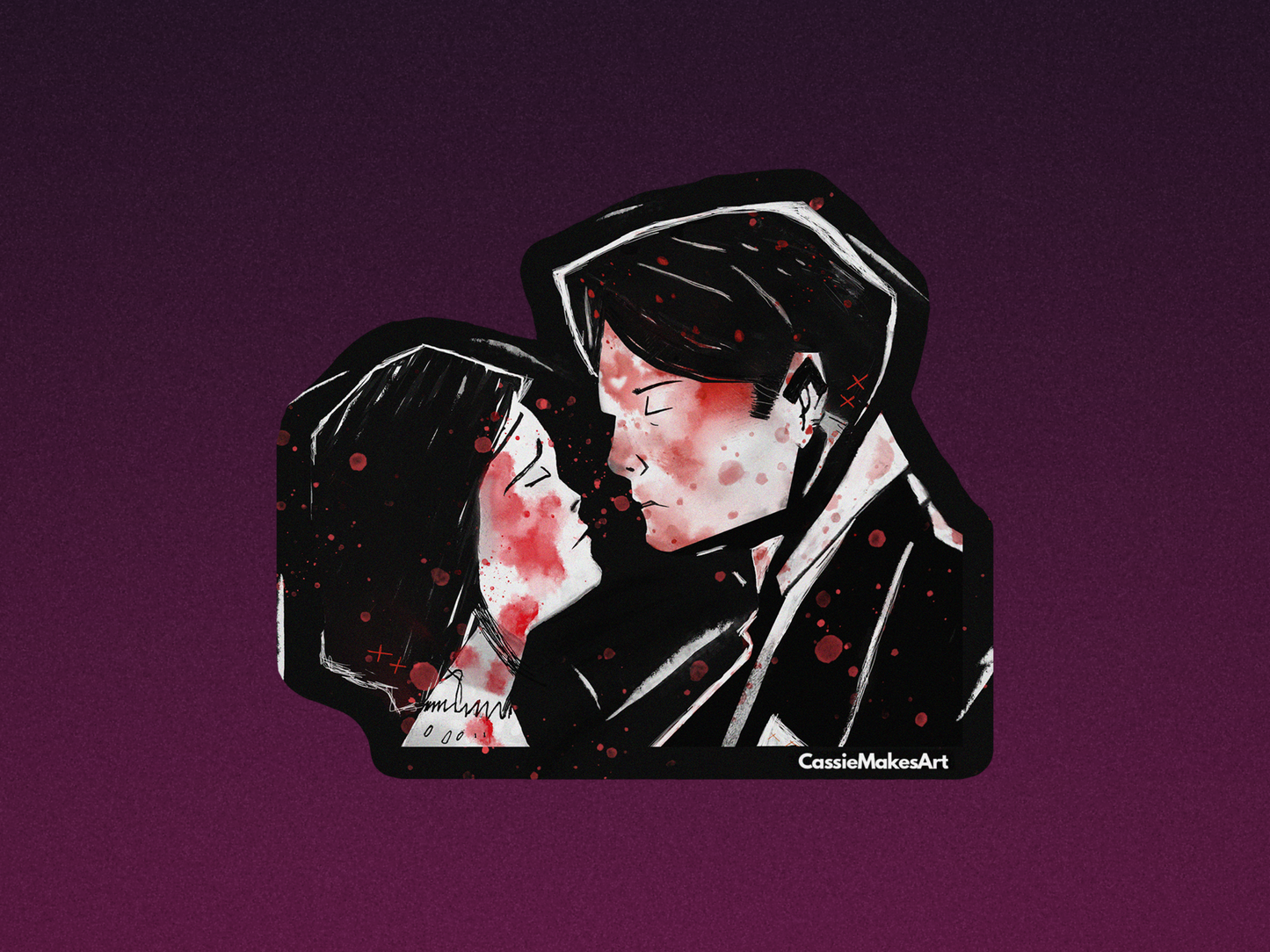 Undead Couple Sticker