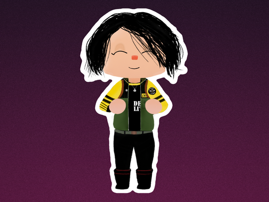 Cartoon Fun Ghoul Sticker