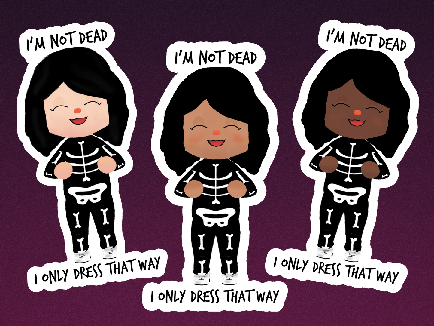 Not Dead Vinyl Sticker